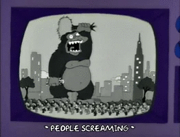 Gif animé King Kong télévision